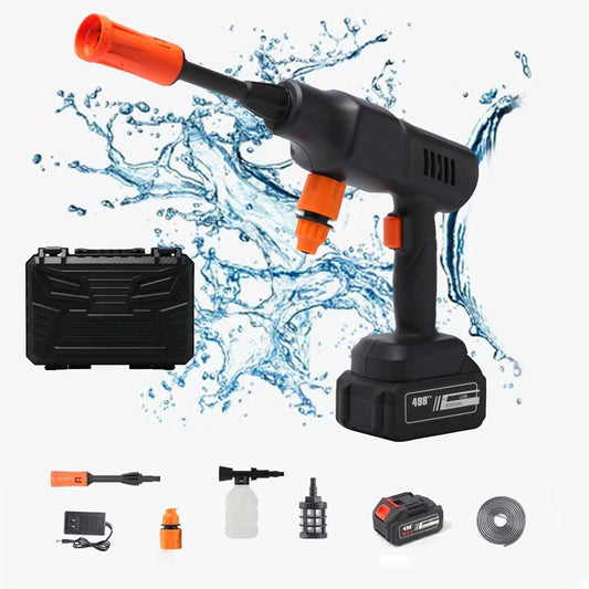 36Bar Cordless Pressure Washer Gun, 6-12 Meters Range Portable Car Washer Cleaner with 10pcs Rechargeable 21V 2.0Ah Batteries, Adjustable Modes with 0-180° NozzleCars Washing Gun/Fences/Patios/Boats